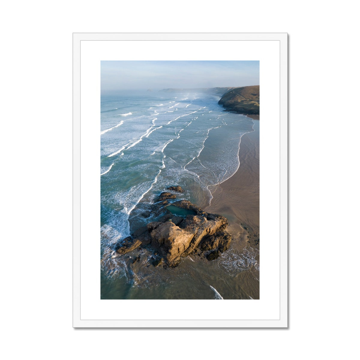 Chapel Rock Mid-Tide ~ Framed & Mounted Print