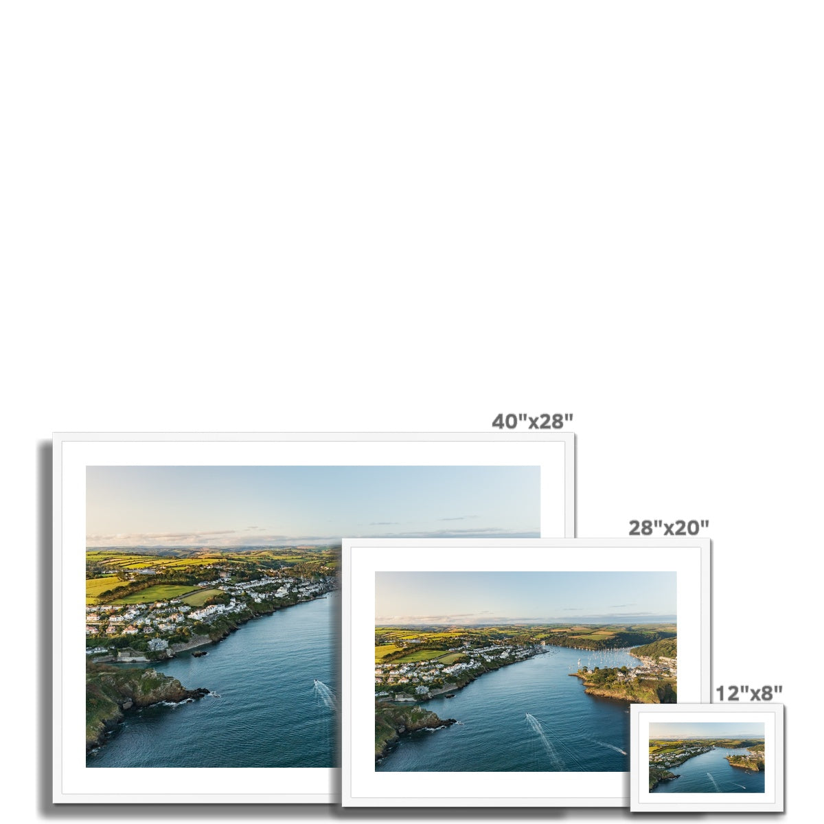 fowey view wooden frame sizes