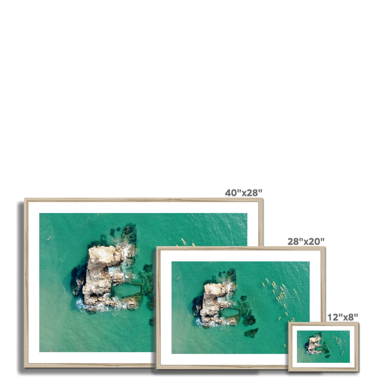 surf club chapel rock wooden frame sizes