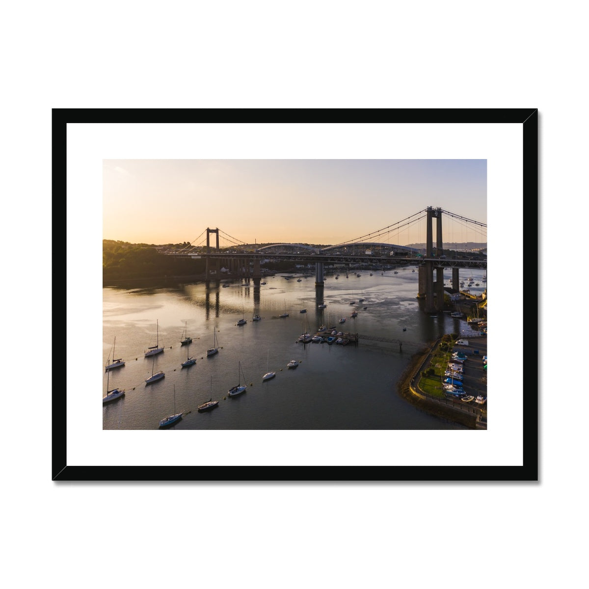 tamar bridge saltash framed print