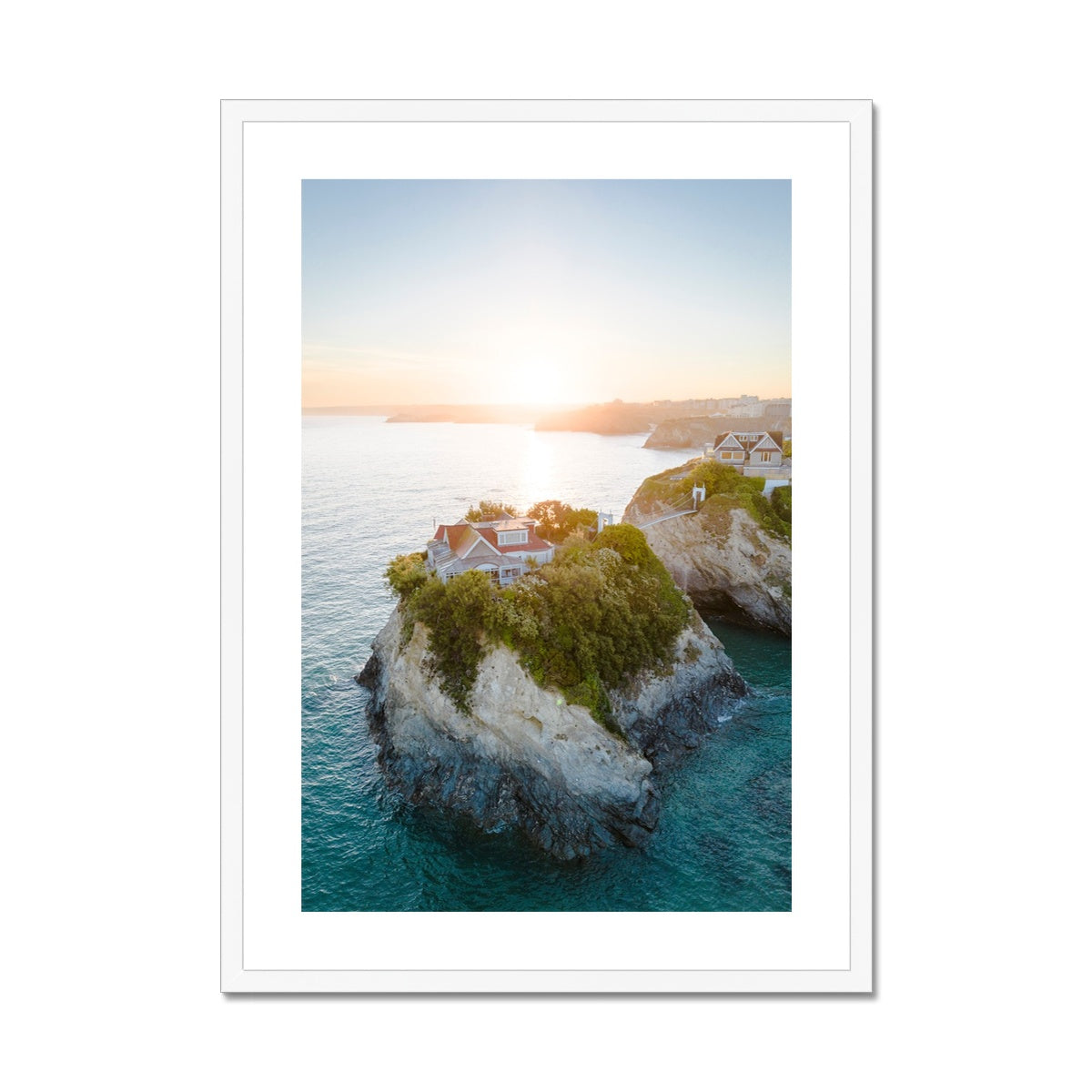 Island Dawn, Newquay ~ Framed & Mounted Print