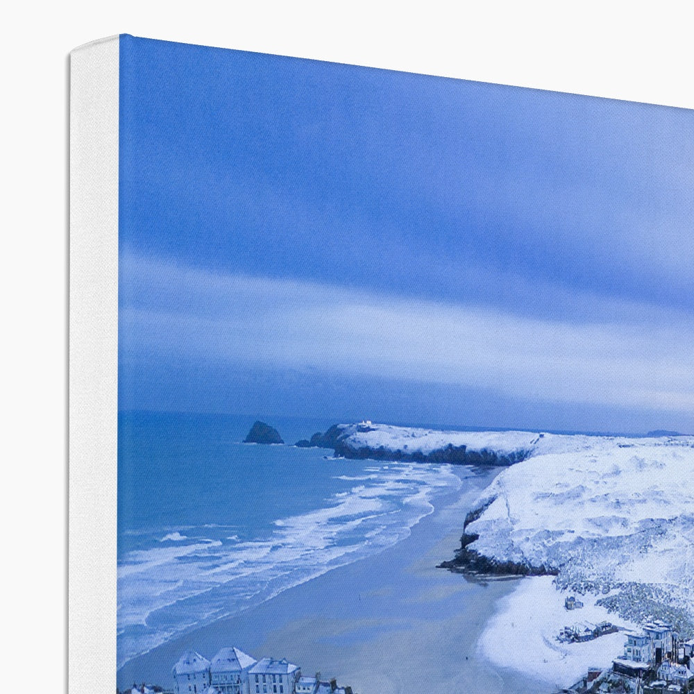 Perranporth Snow ~ Canvas