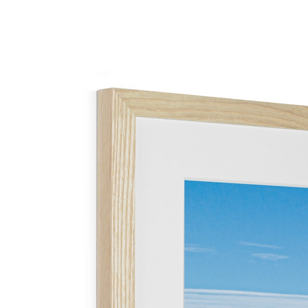 helford beach wooden frame detail
