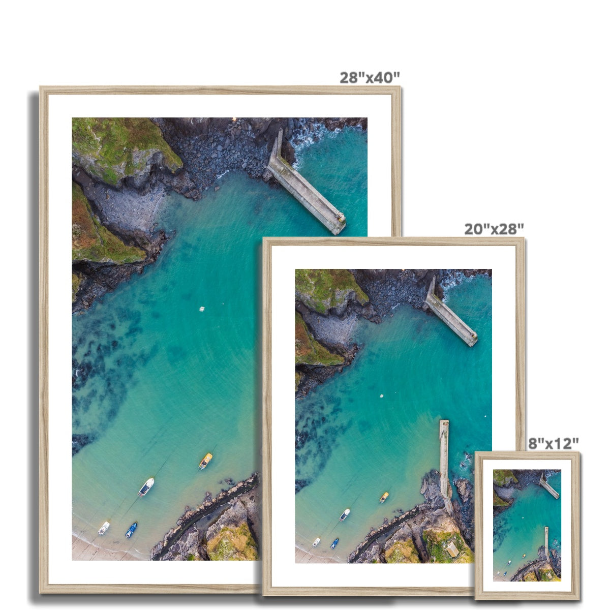 port issac harbour wooden frame sizes