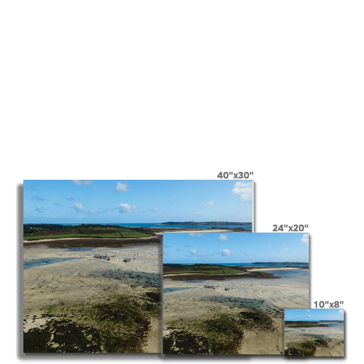 tresco low tide event canvas sizes