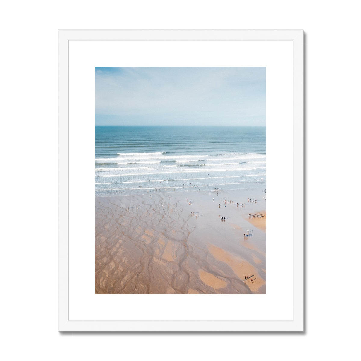 polzeath beach white frame