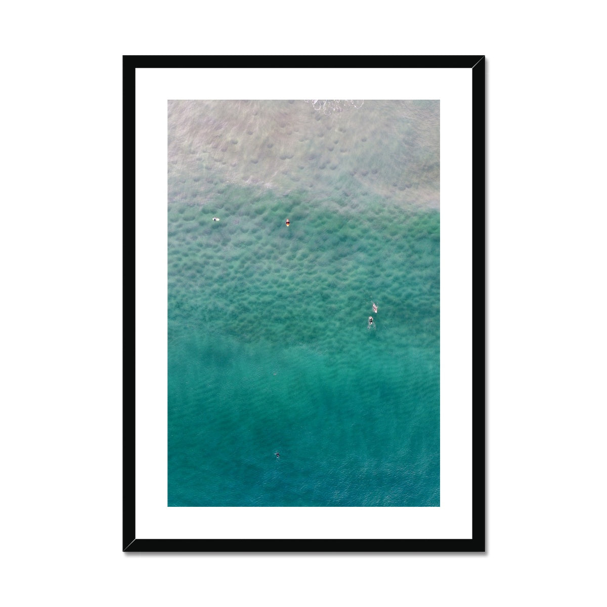 summer swell framed print