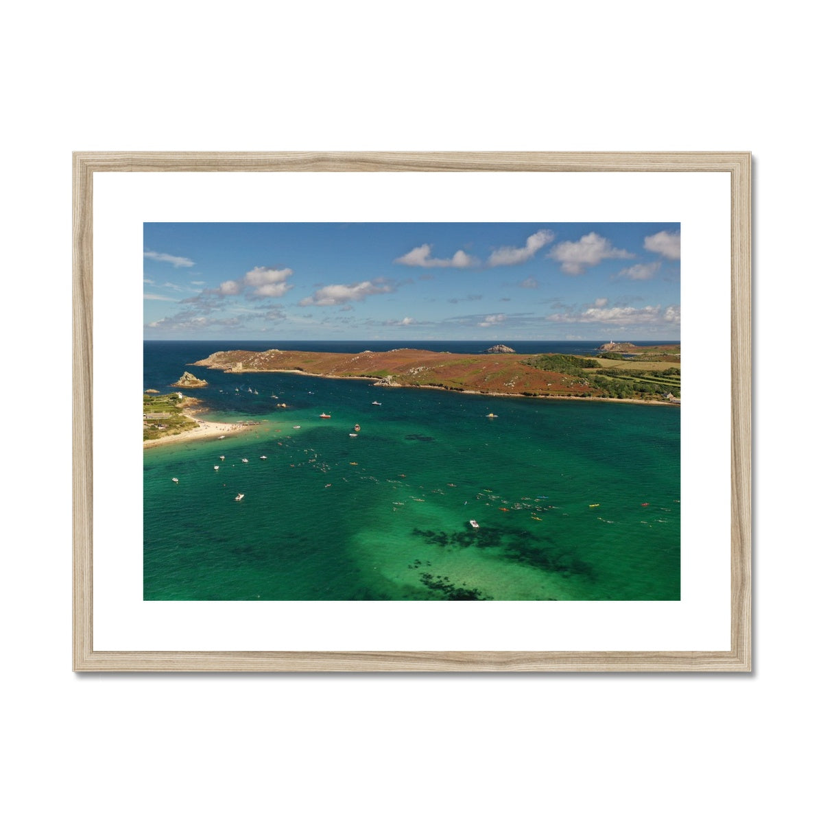 Scilly Swim Challenge ~ Framed & Mounted Print