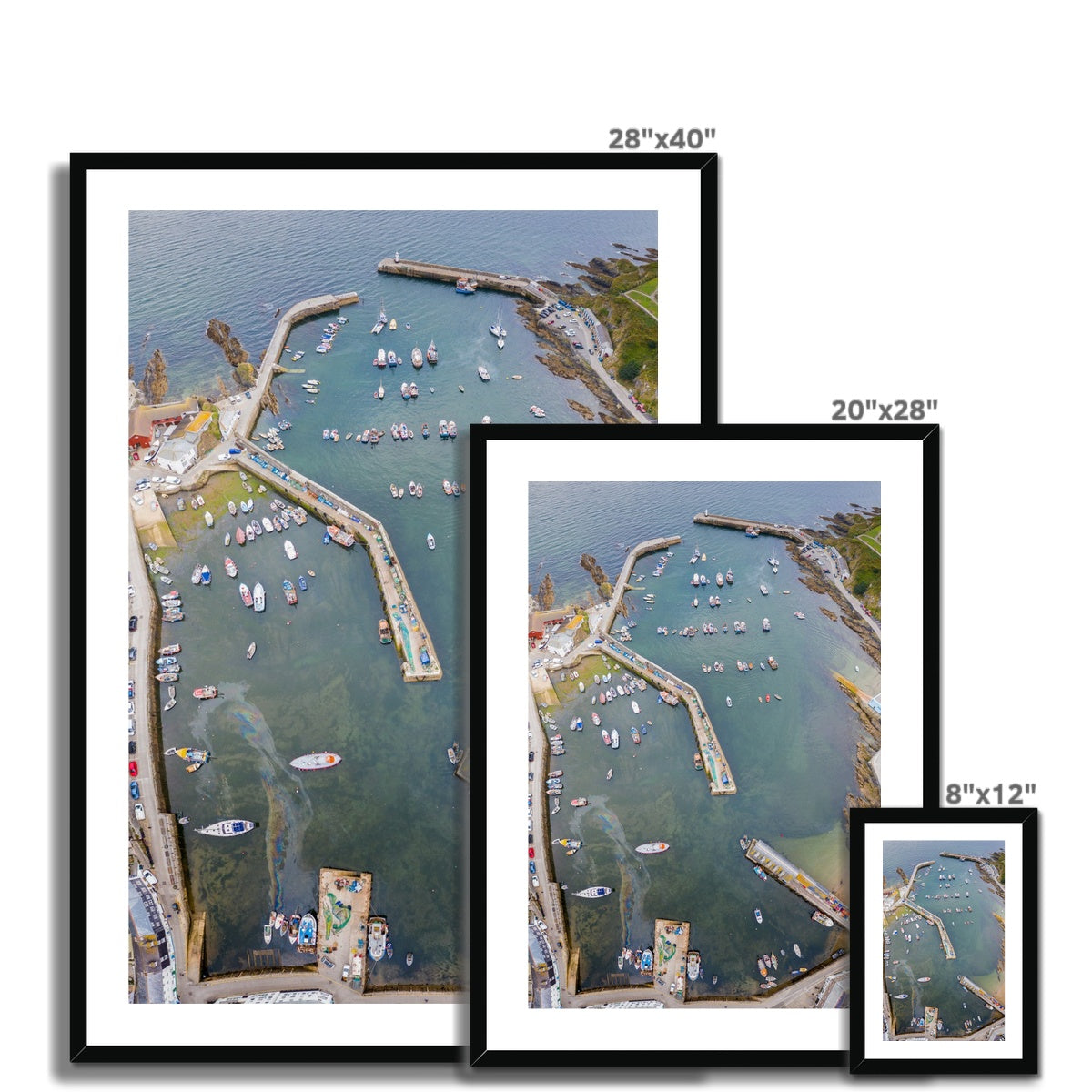 charlestown harbour from above frame sizes