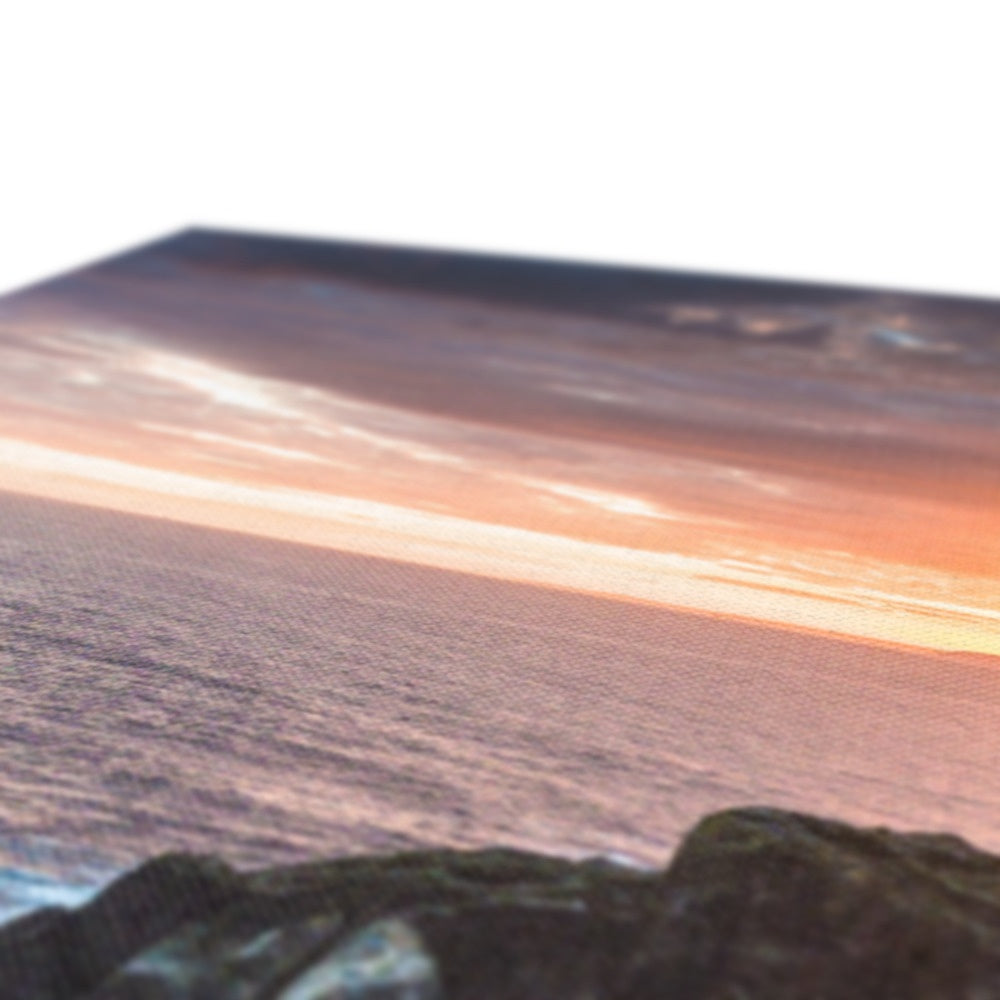 godrevy lighthouse dawn landscape canvas