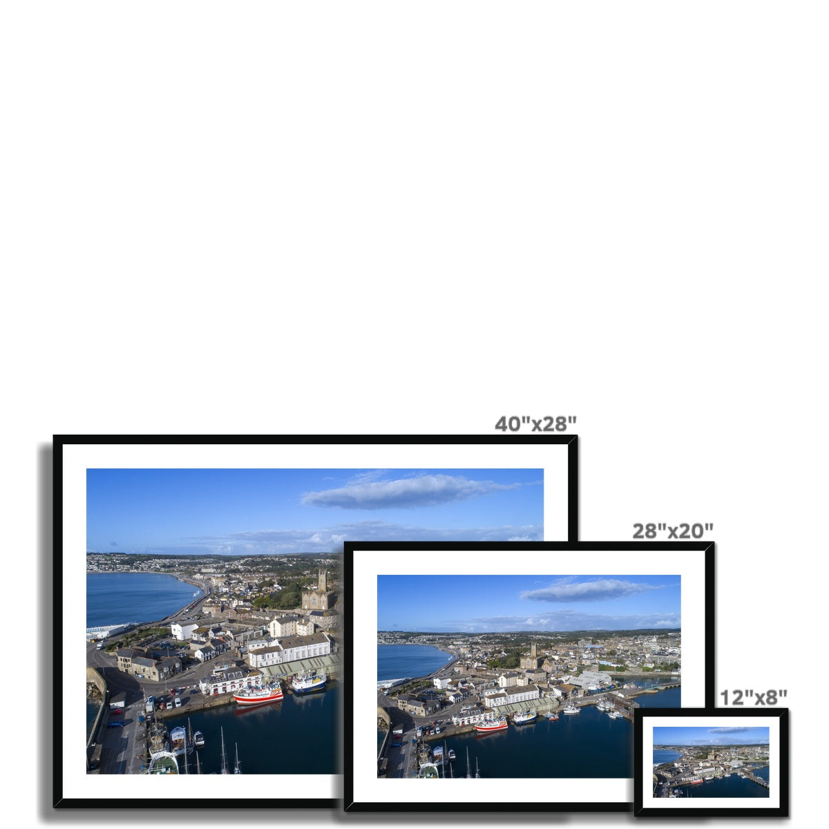 penzance harbour wooden frame sizes