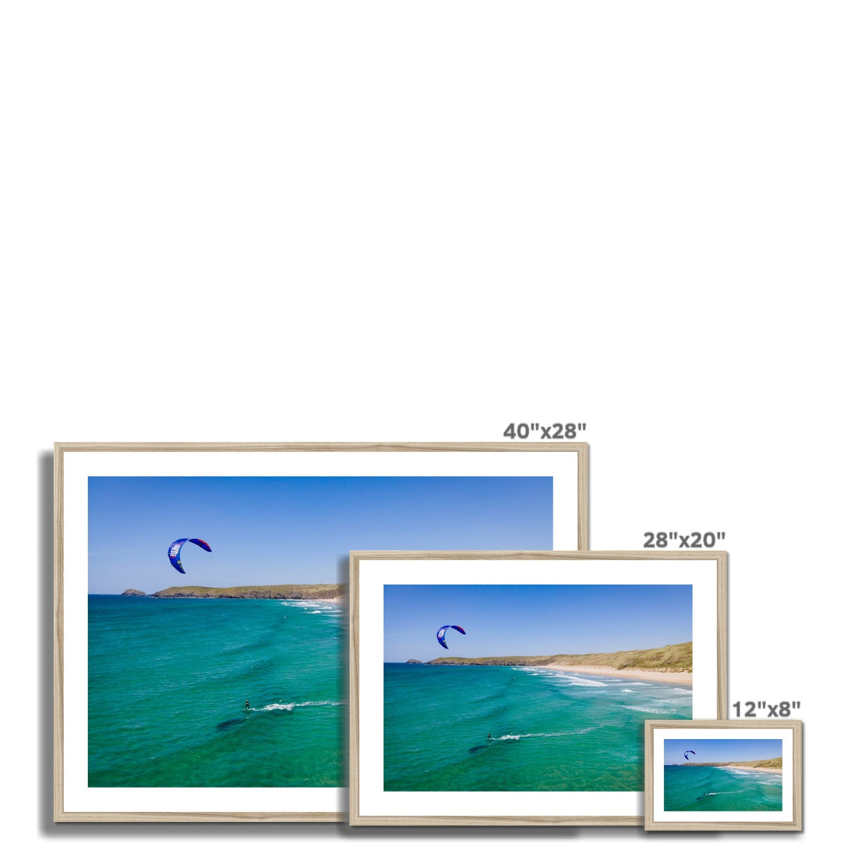 kitesurfing perran sands frame sizes