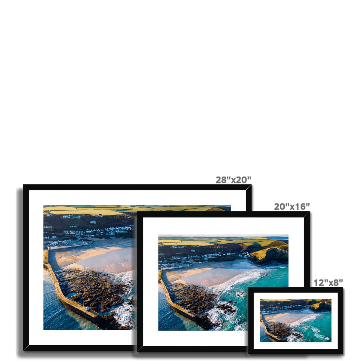 portreath harbour wooden frame sizes