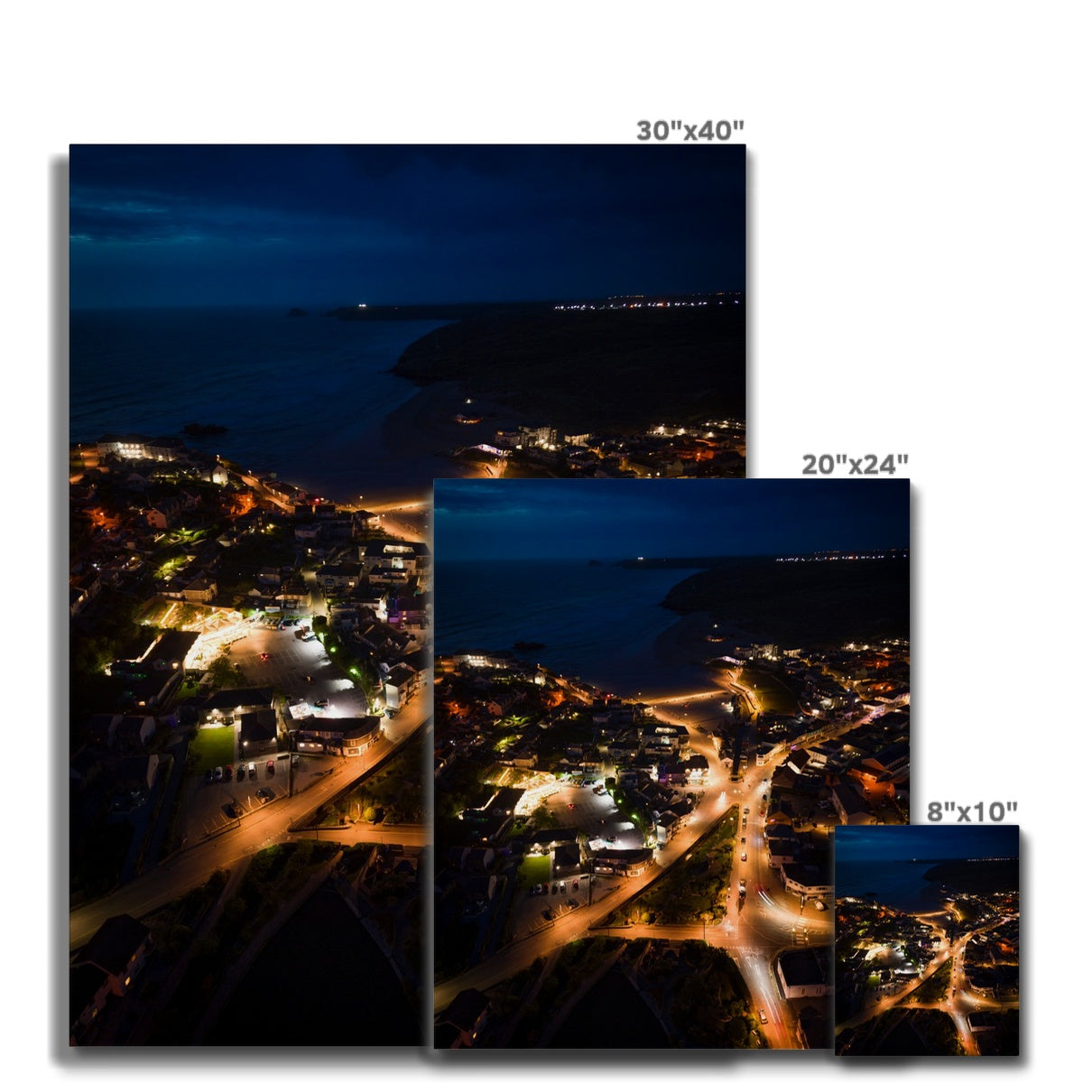 Perranporth By Night ~ Canvas