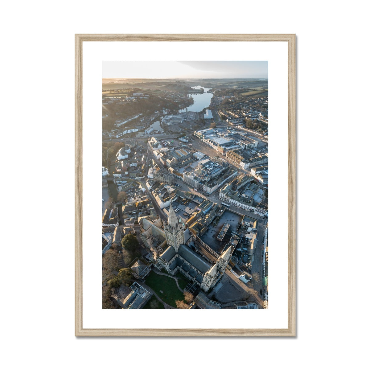 Truro Cathedral View ~ Framed & Mounted Print