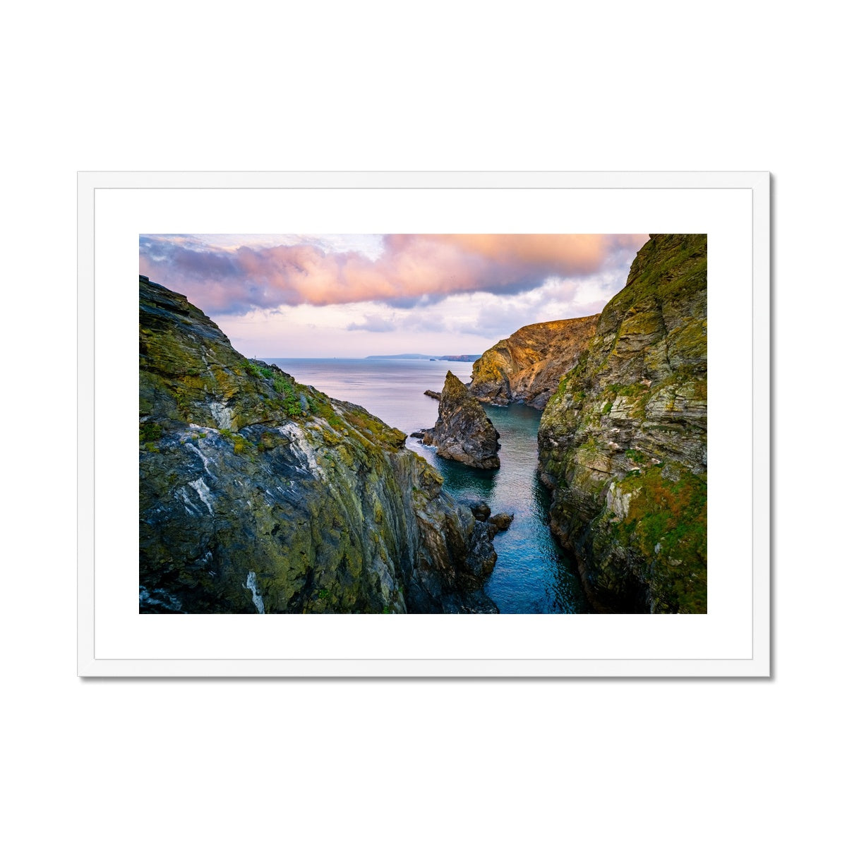 hells mouth view white frame