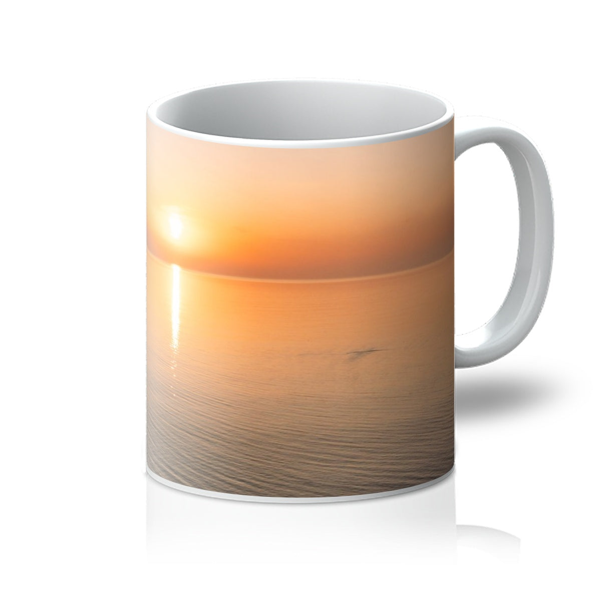 sunset calm cornwall mug