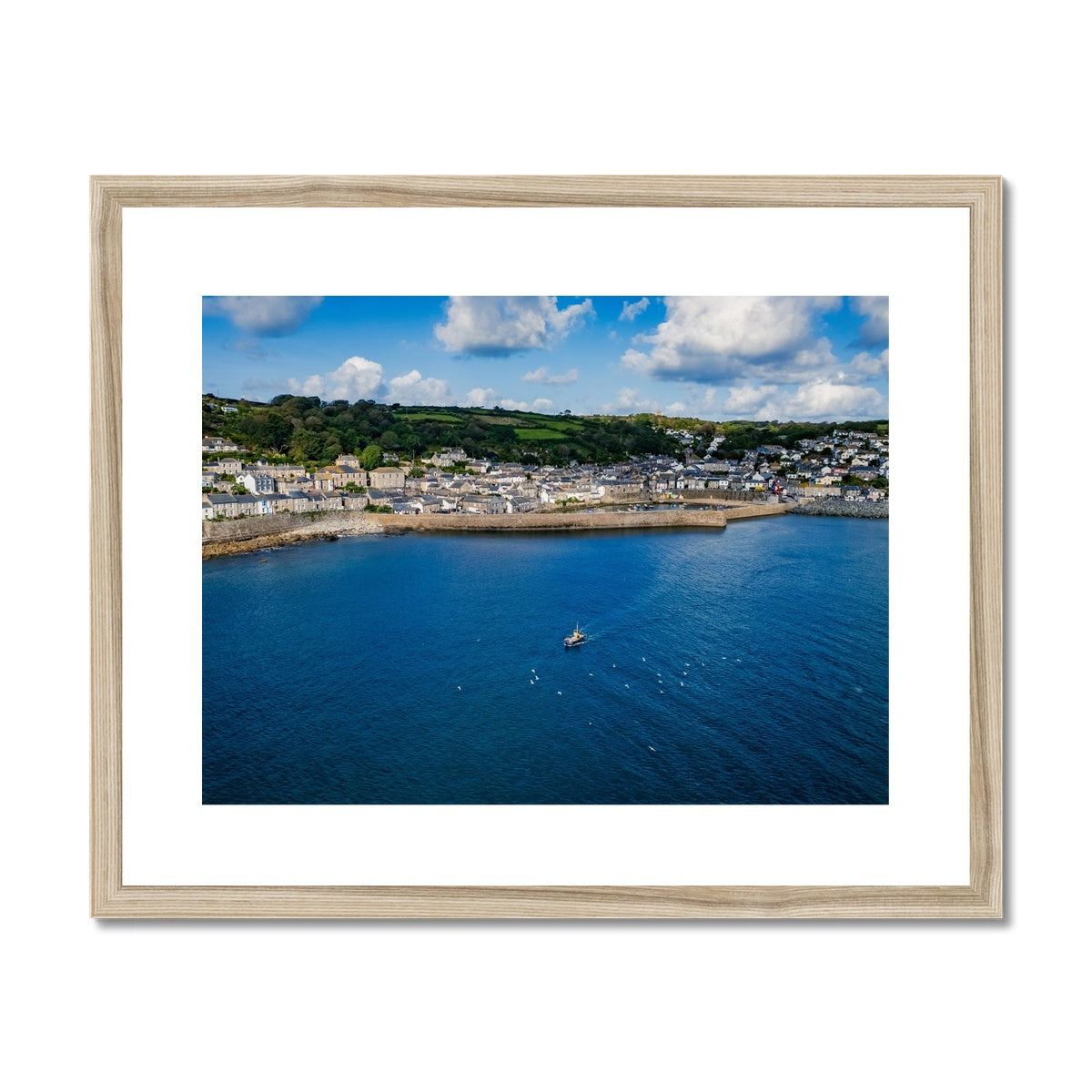 mousehole fishing boat wooden frame