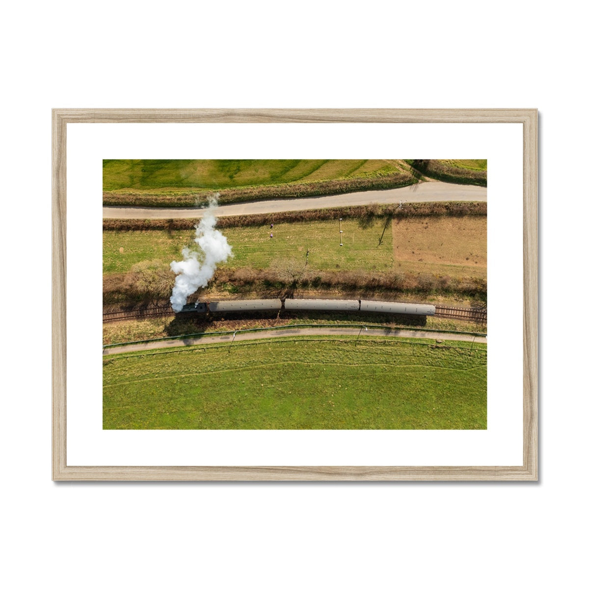 Bodmin & Wenford Steam Train ~ Framed & Mounted Print
