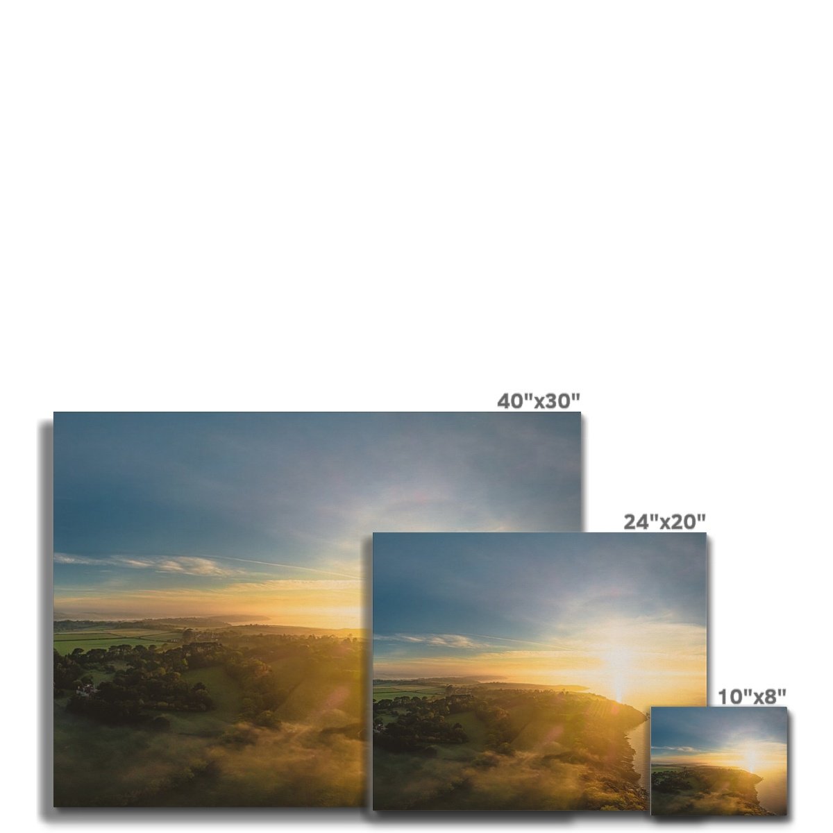 helford passage dawn canvas sizes