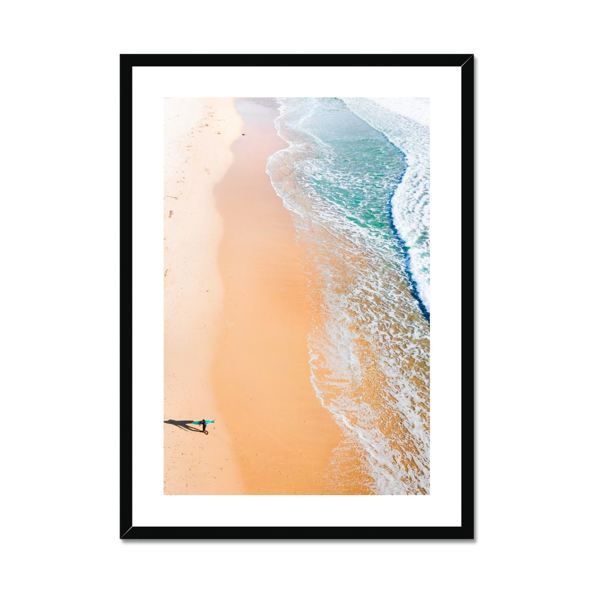 praa sands surfer framed print