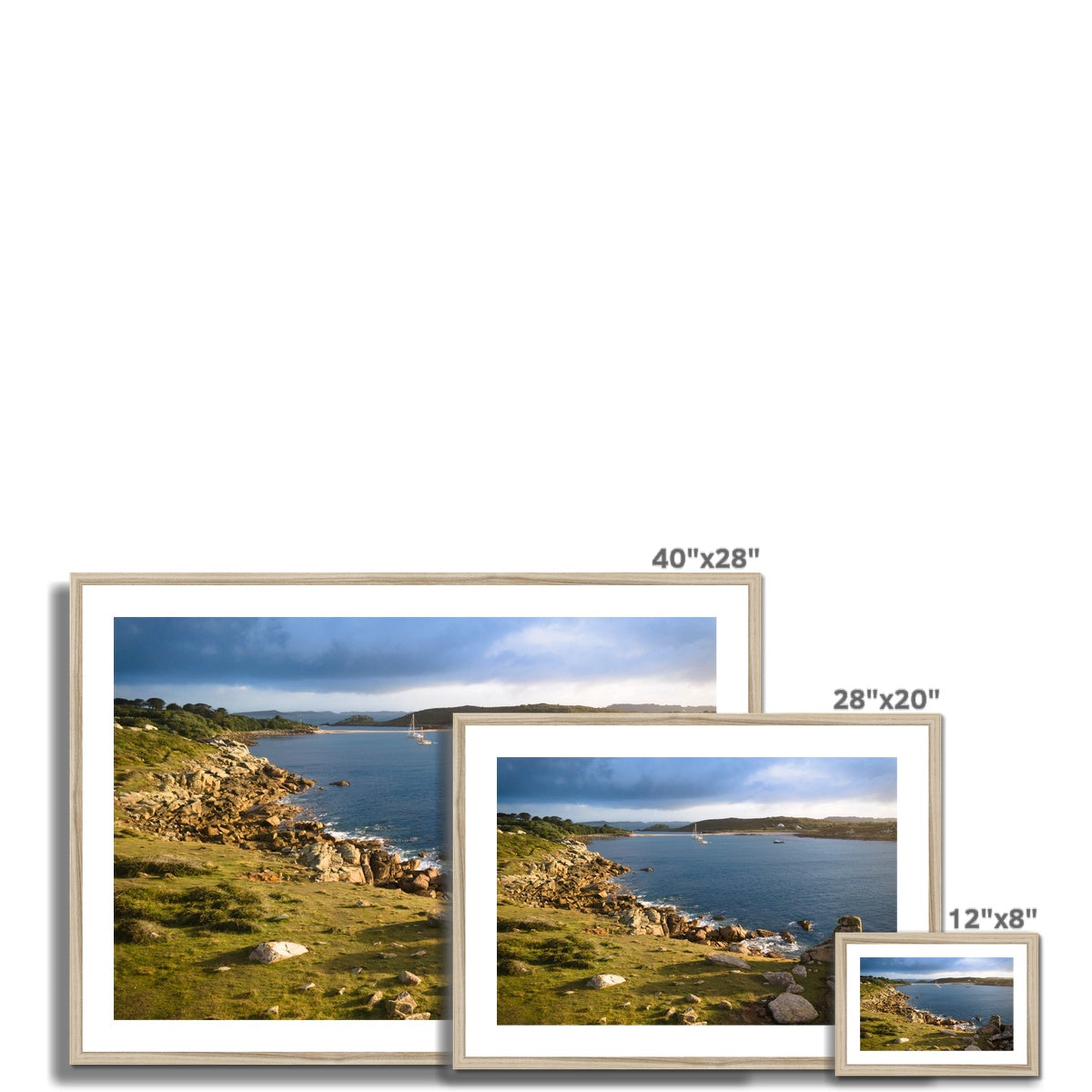 the cove st agnes wooden frame sizes