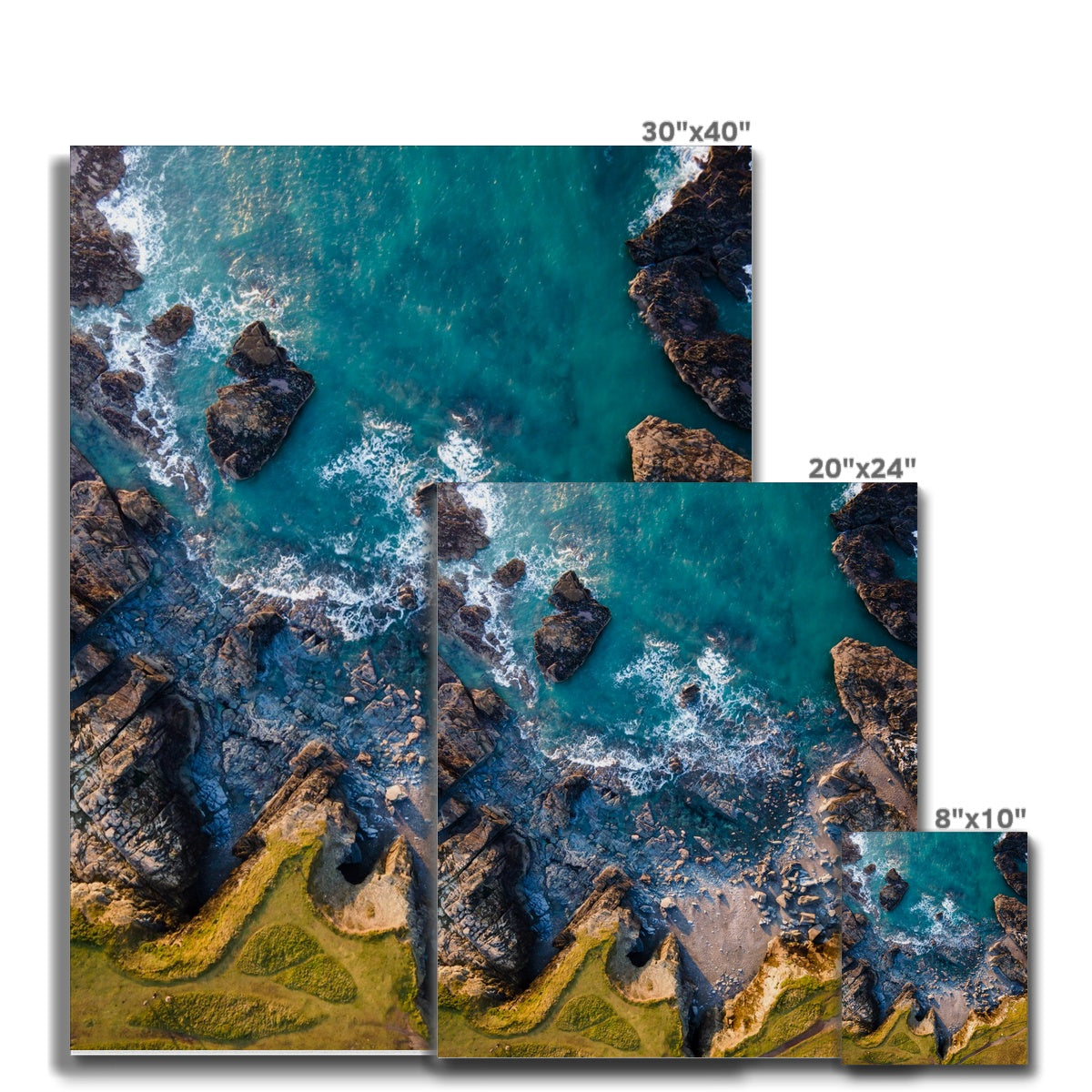 godrevy from above canvas sizes