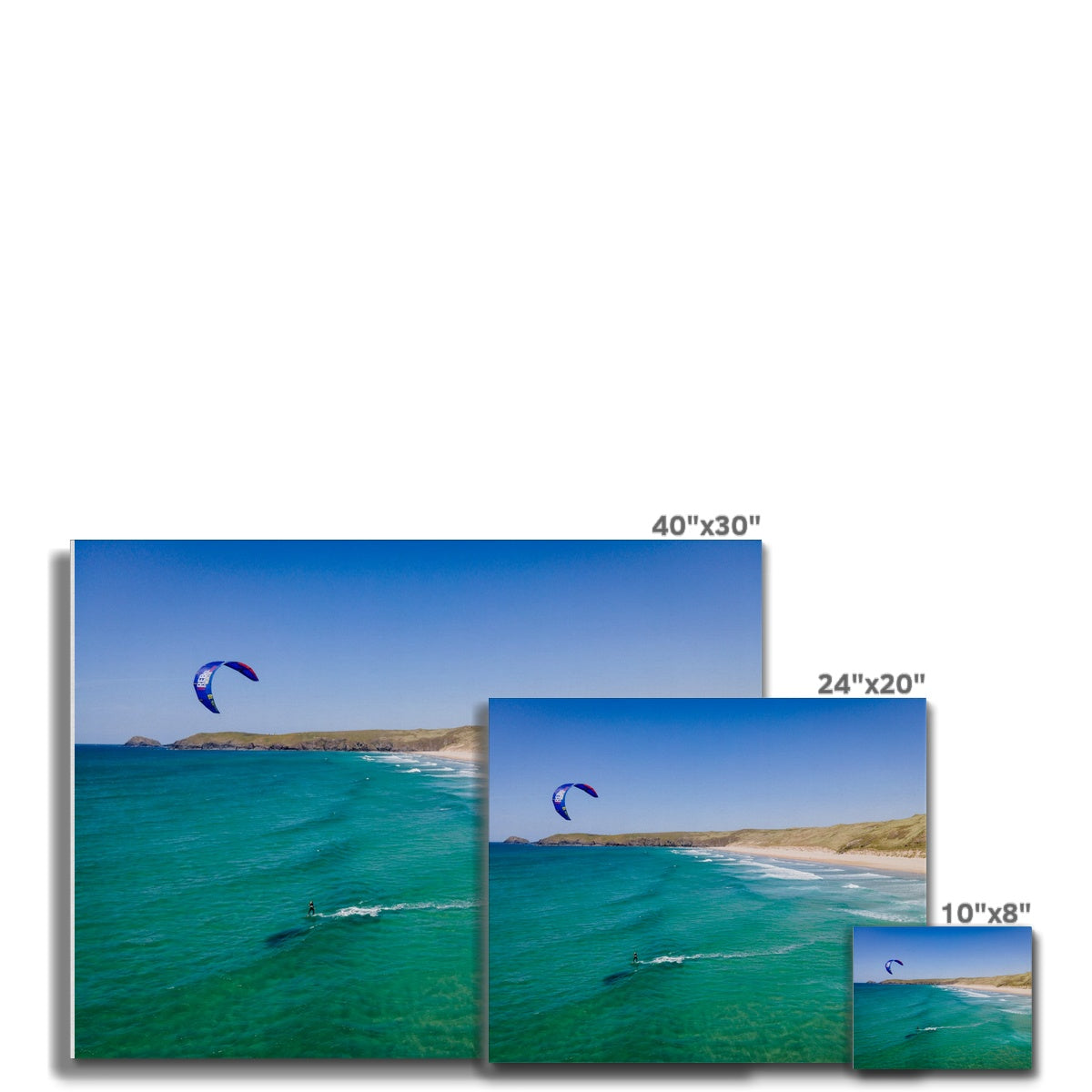 kitesurfing perran sands canvas sizes