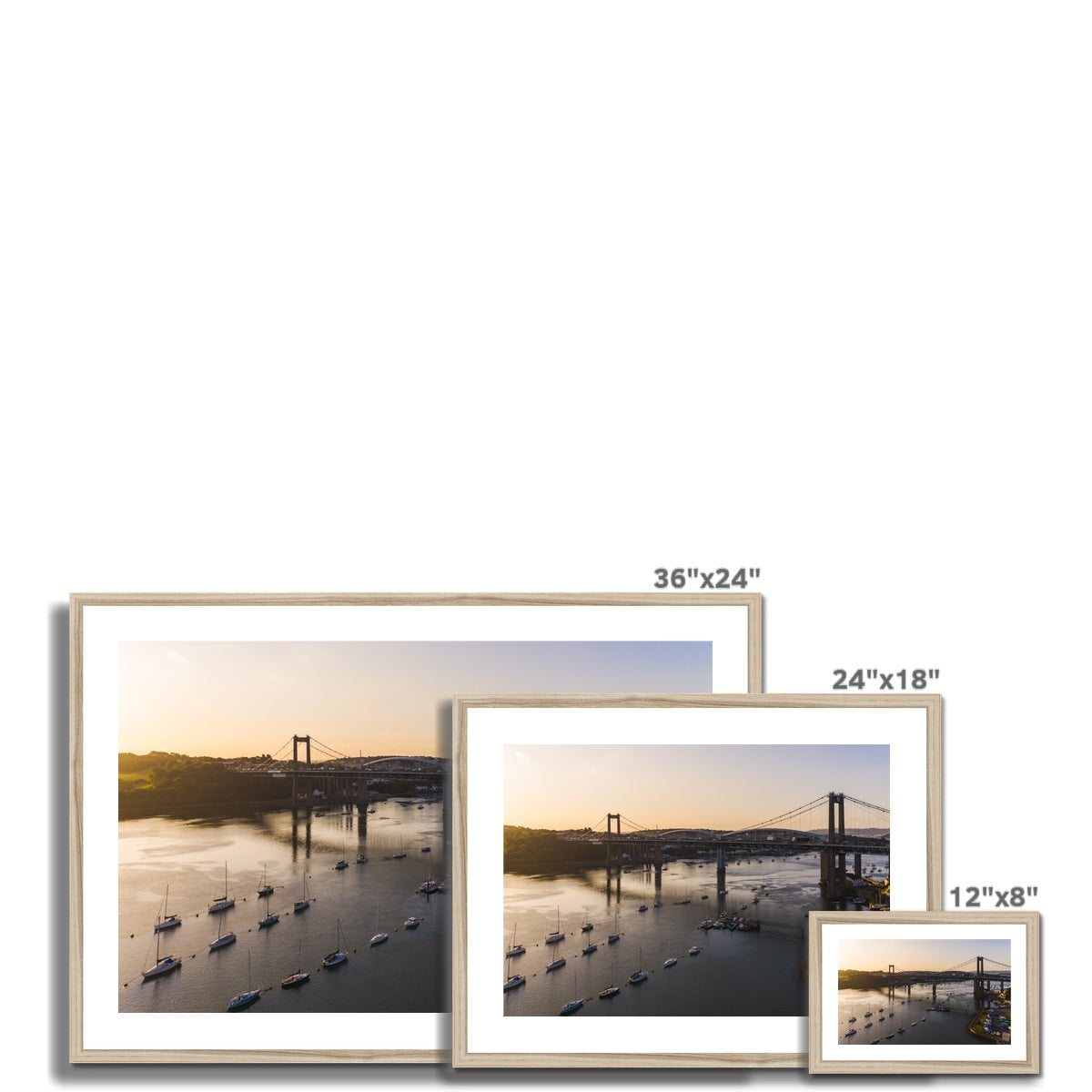 tamar bridge saltash framed photograph