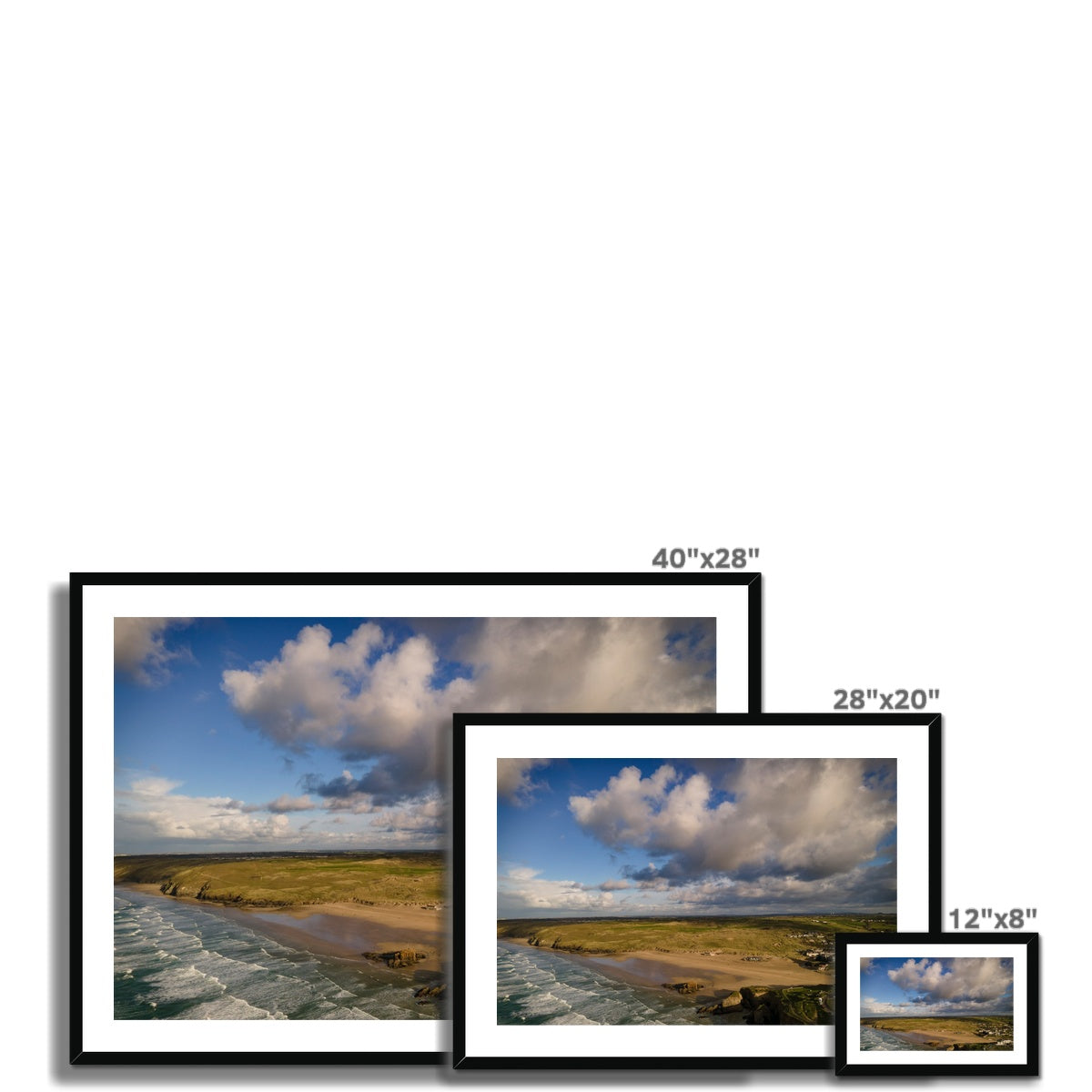 perranporth bay wooden frame sizes