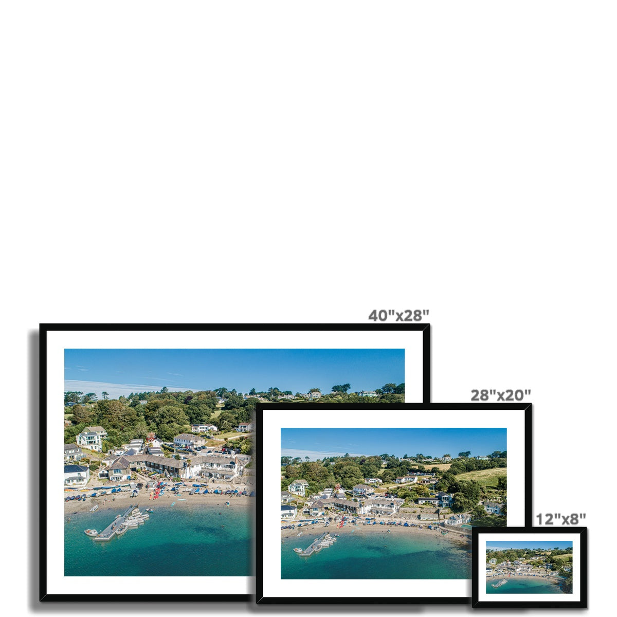 helford beach frame sizes