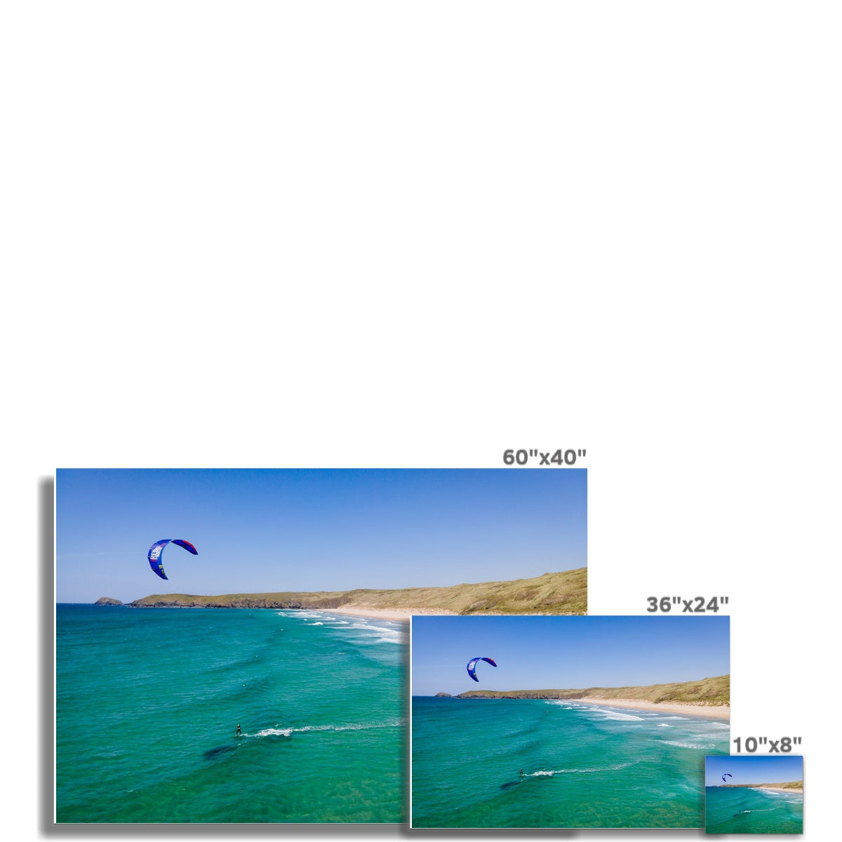 kitesurfing perran sands photograph picture sizes