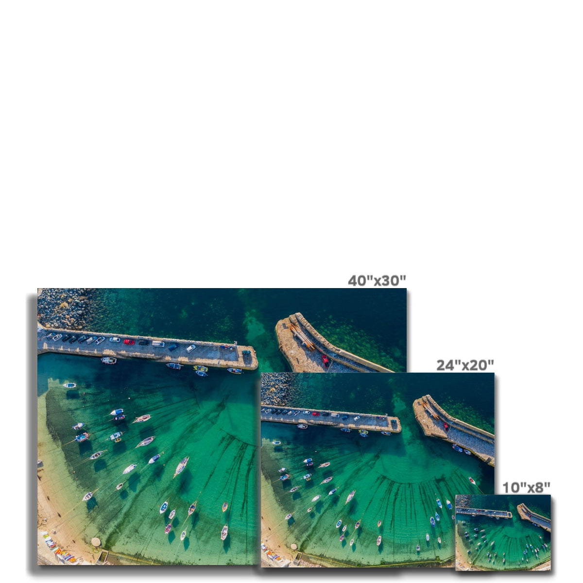 mousehole harbour canvas sizes