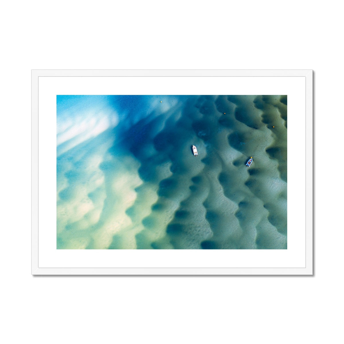 padstow ripples white frame