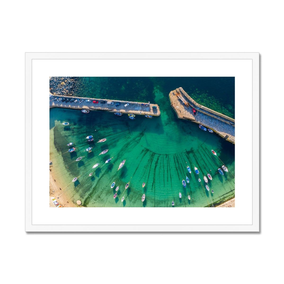 mousehole harbour white frame