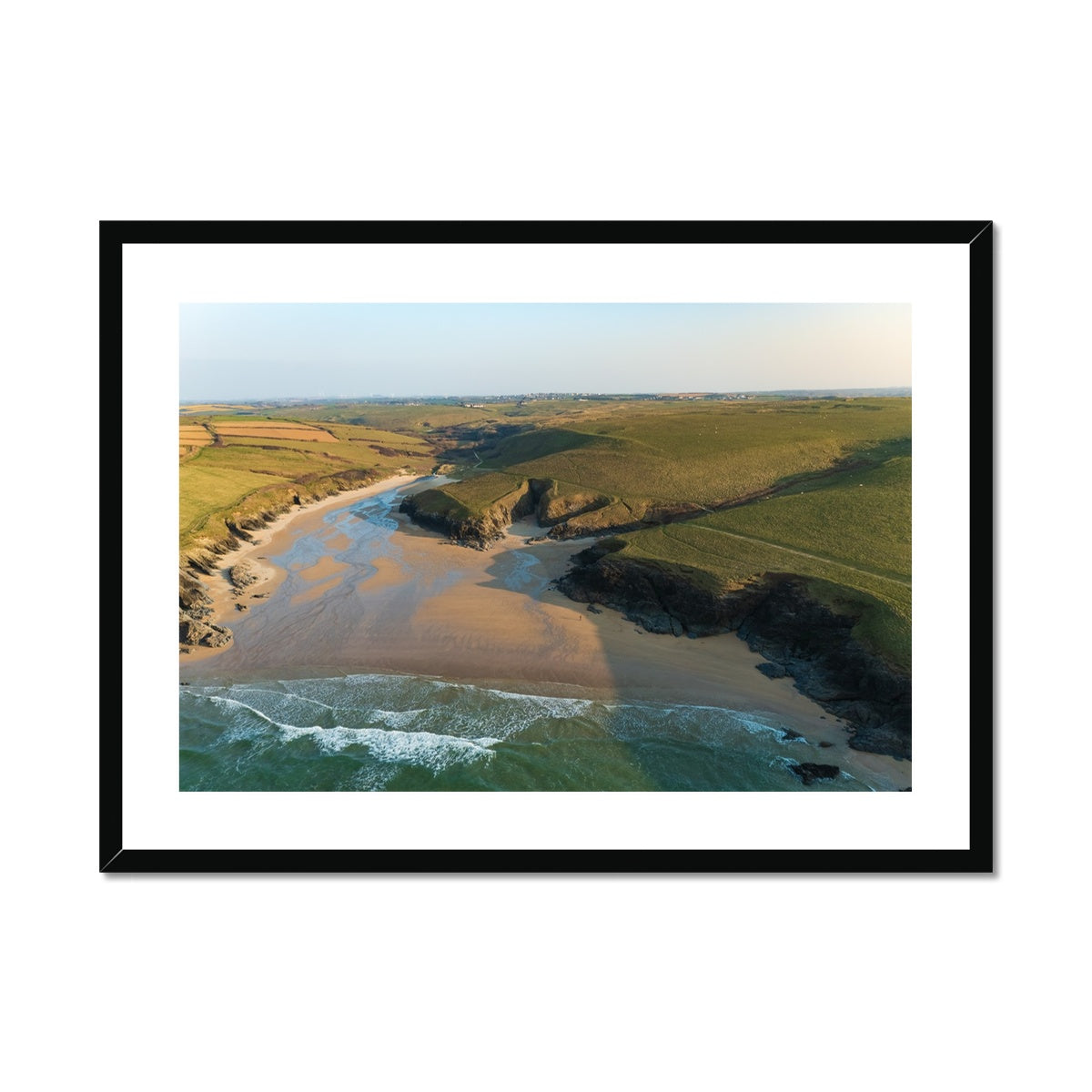 Polly Joke Beach ~ Framed & Mounted Print