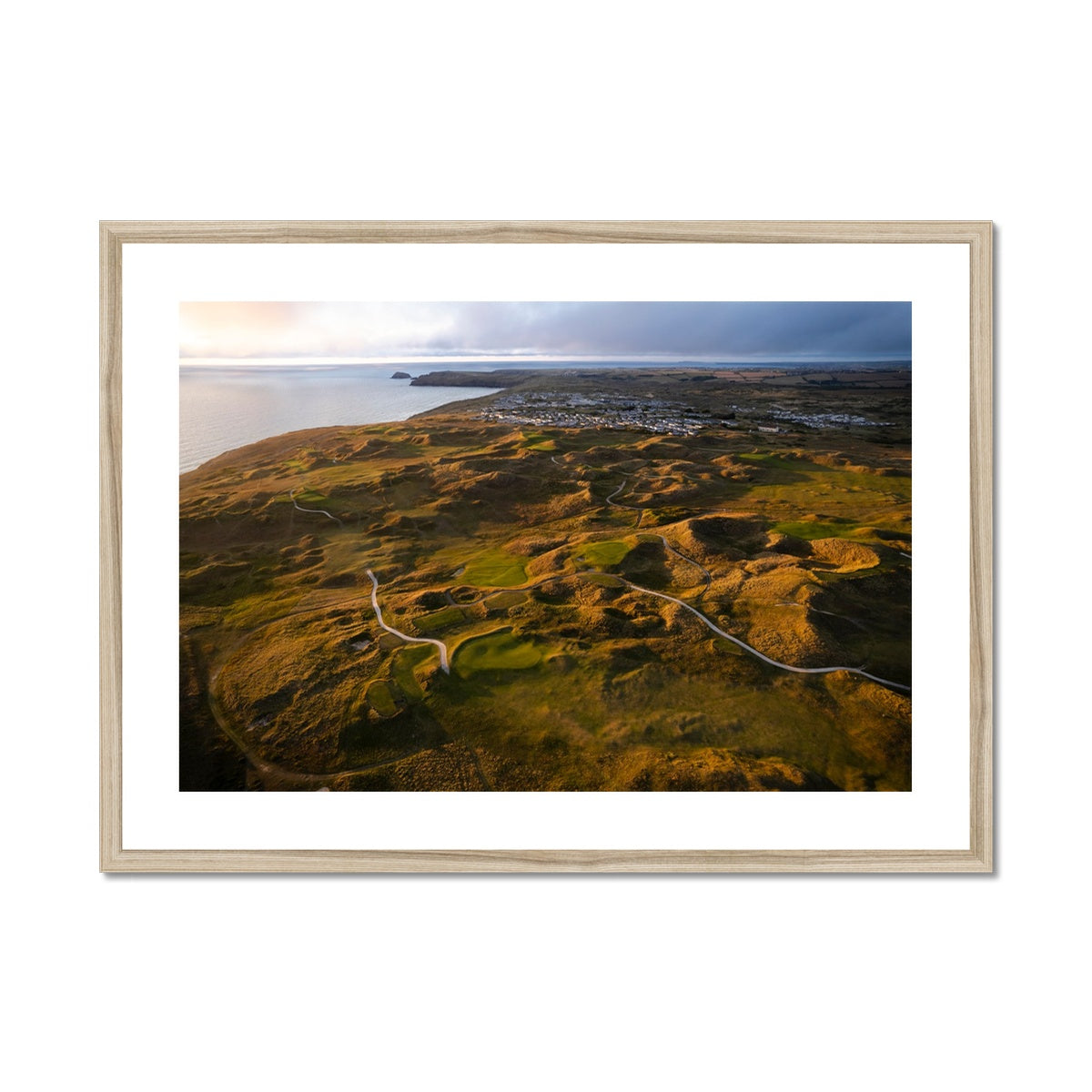 Perranporth Golf Course ~ Framed & Mounted Print