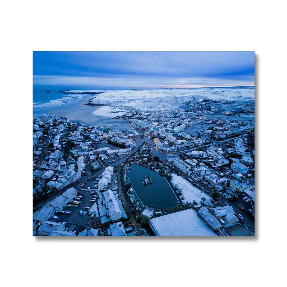 Perranporth Snow ~ Canvas