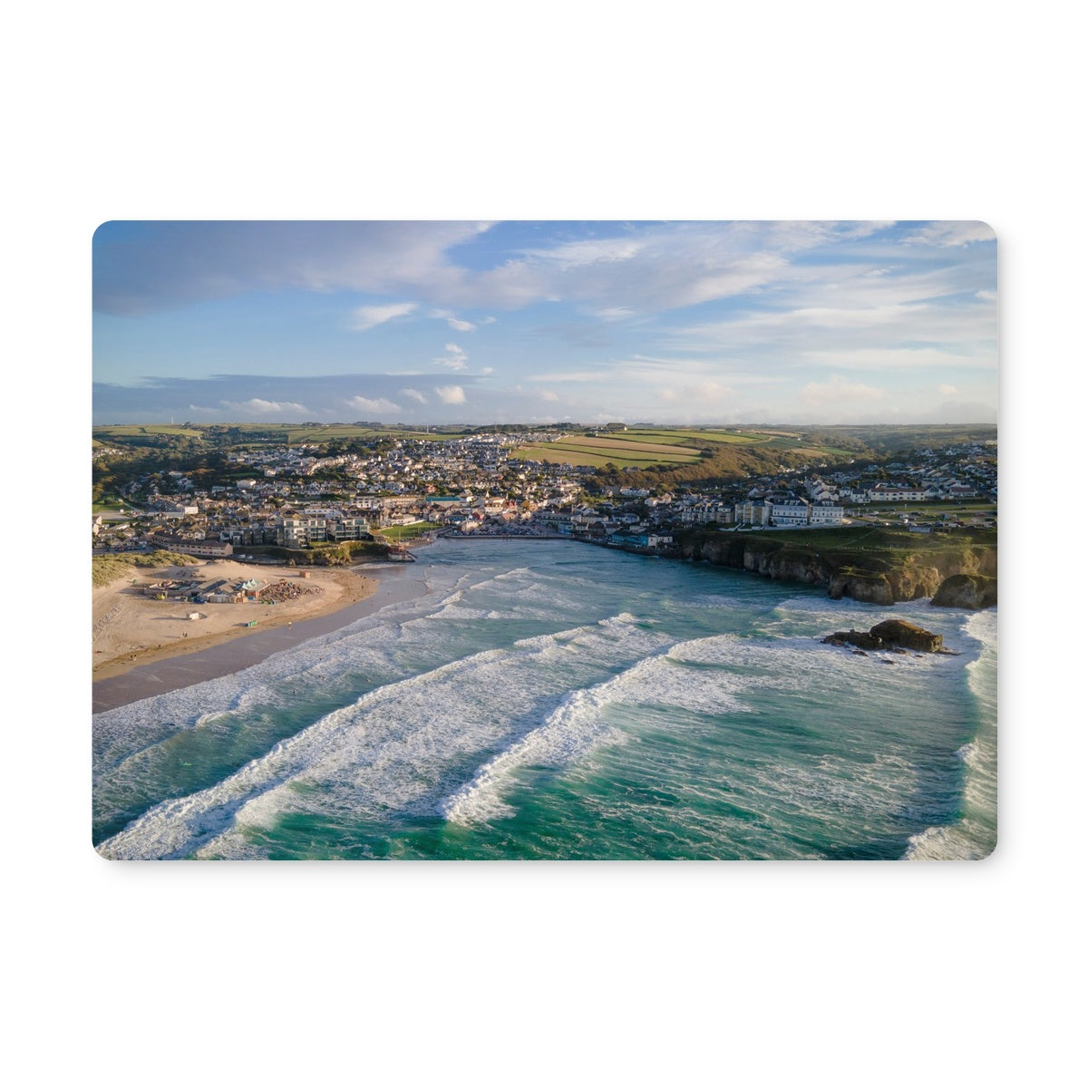 high tide perranporth placemat