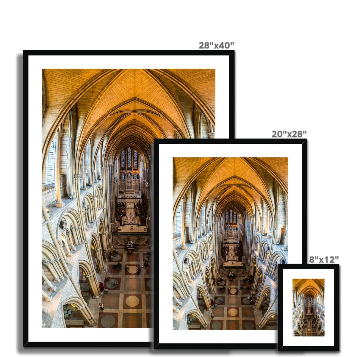 Inside Truro Cathedral ~ Framed & Mounted Print