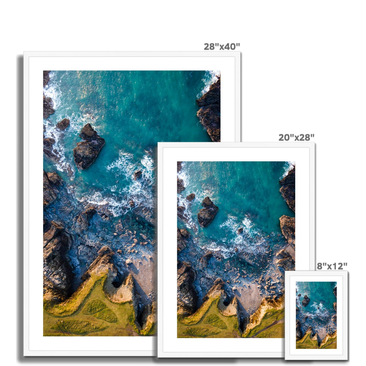 godrevy from above wooden frame sizes