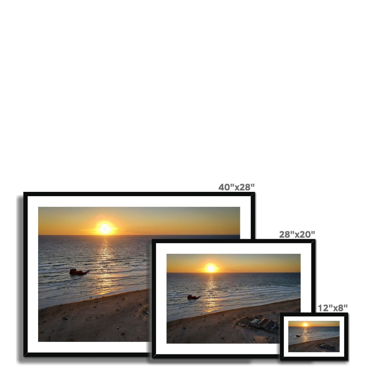 sunset watering hole frame sizes