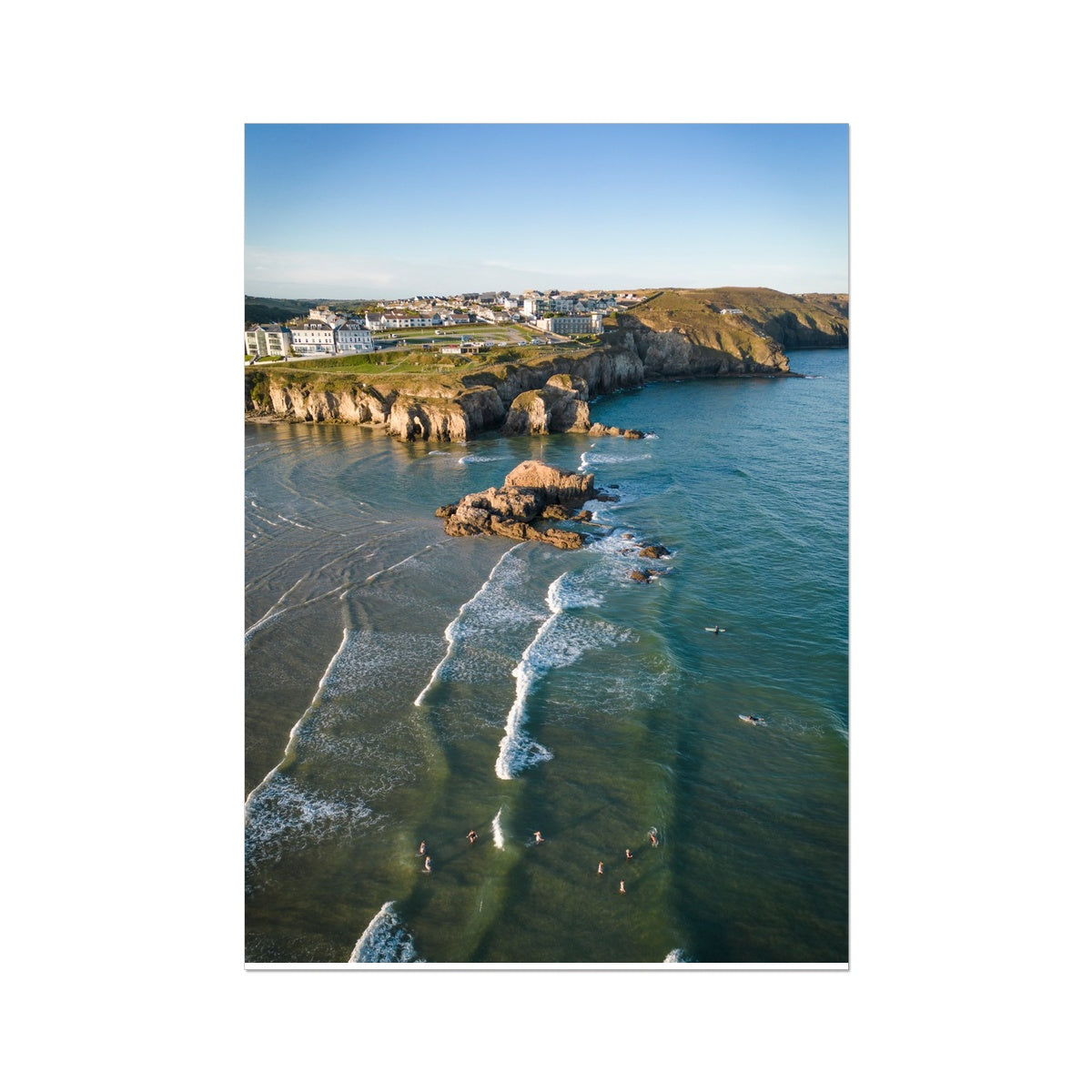 Morning Swimmers Perranporth ~ Photograph