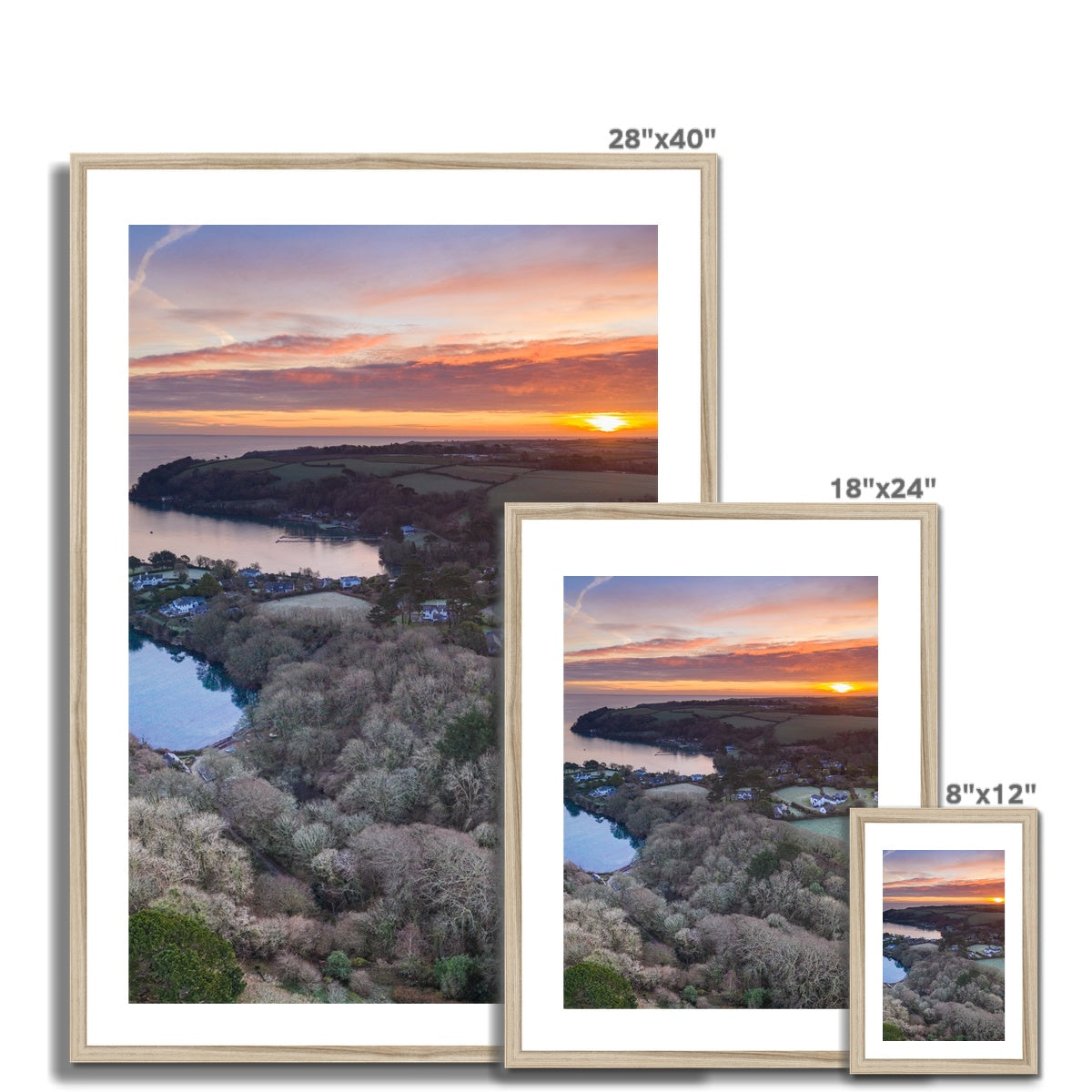 frenchmans creek sunrise framed photograph