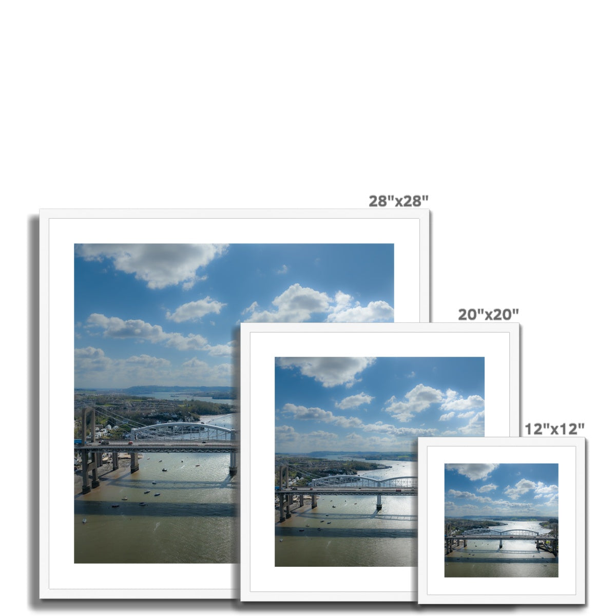 Tamar Bridge ~ Framed & Mounted Print