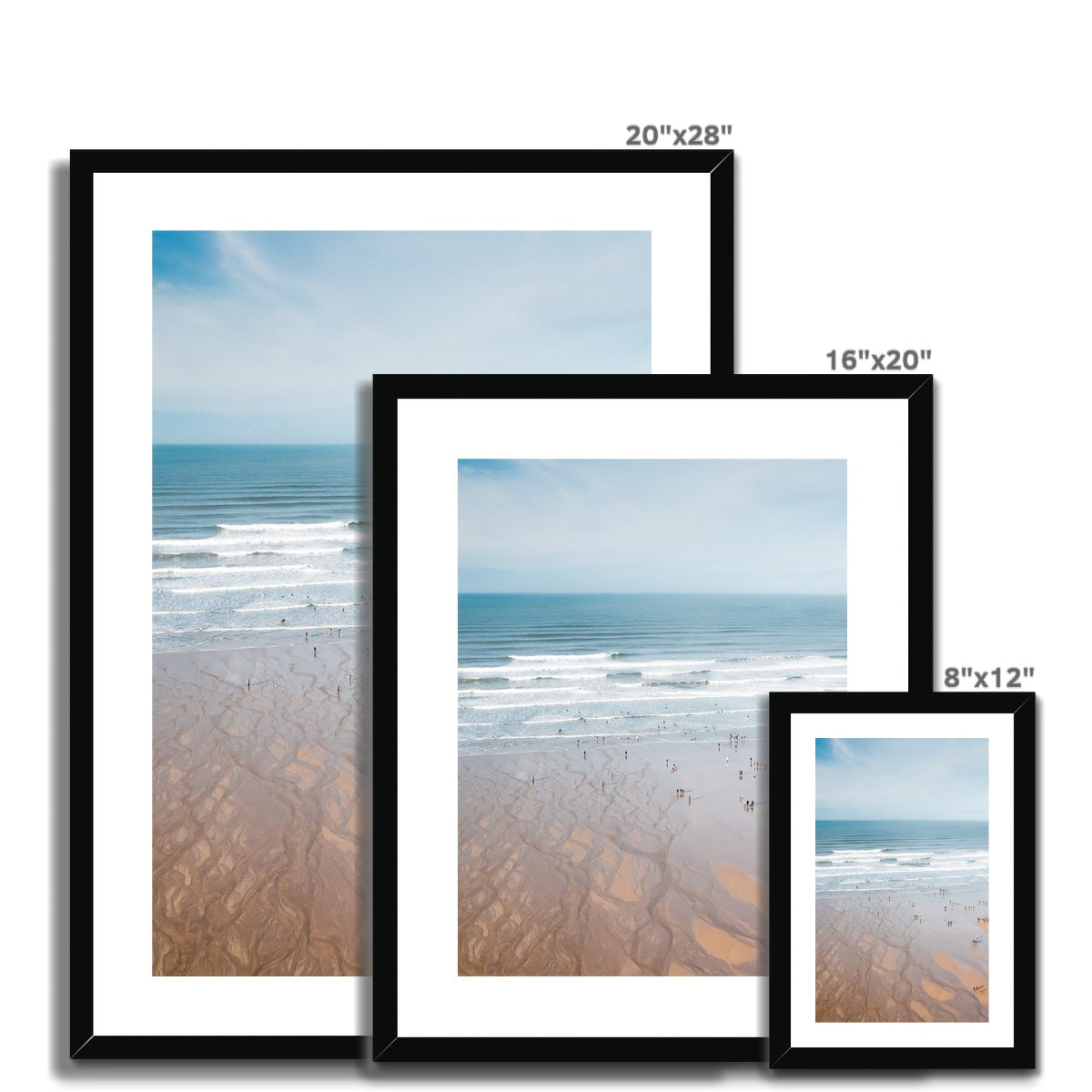 polzeath beach frame sizes