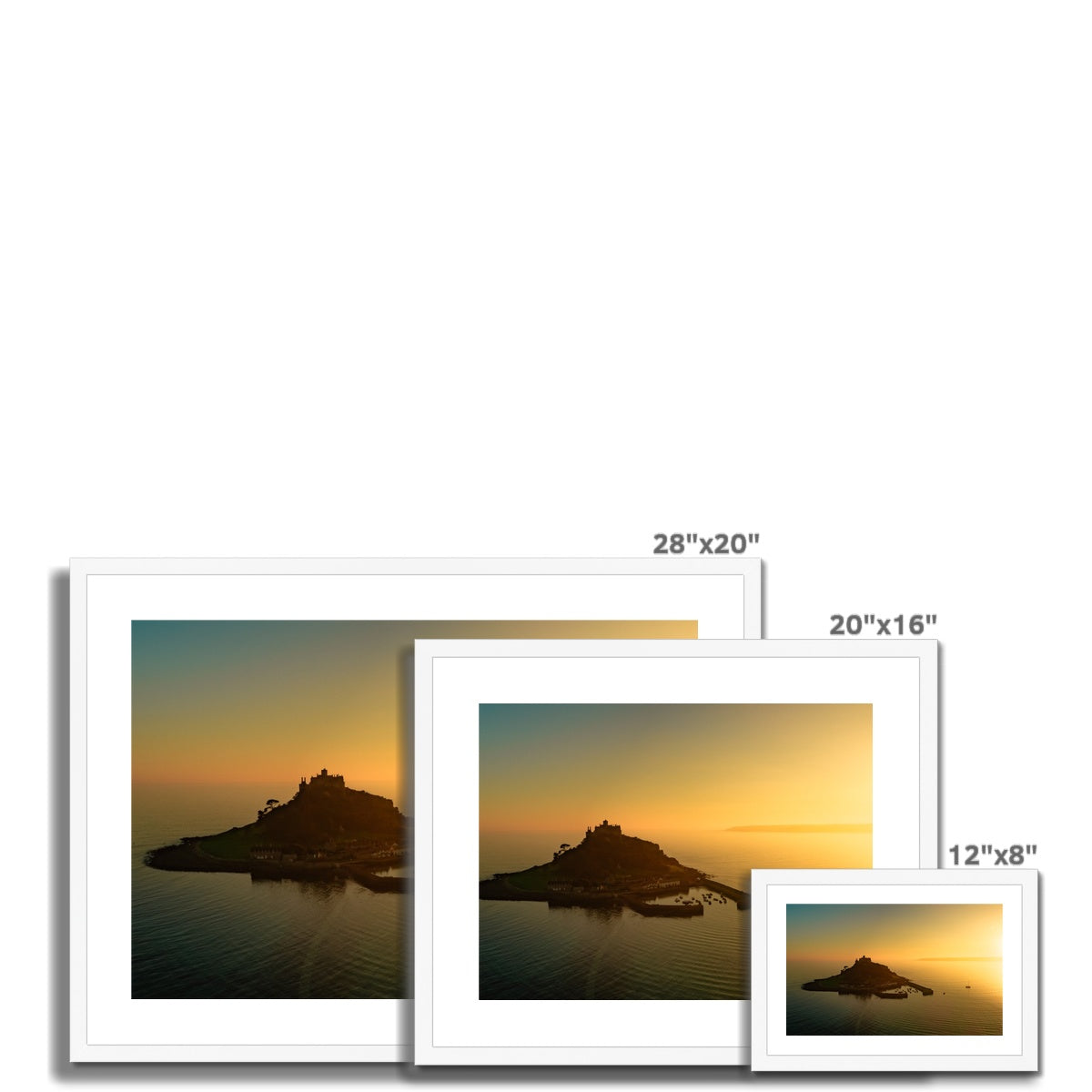 st michaels mount golden sunset frame sizes