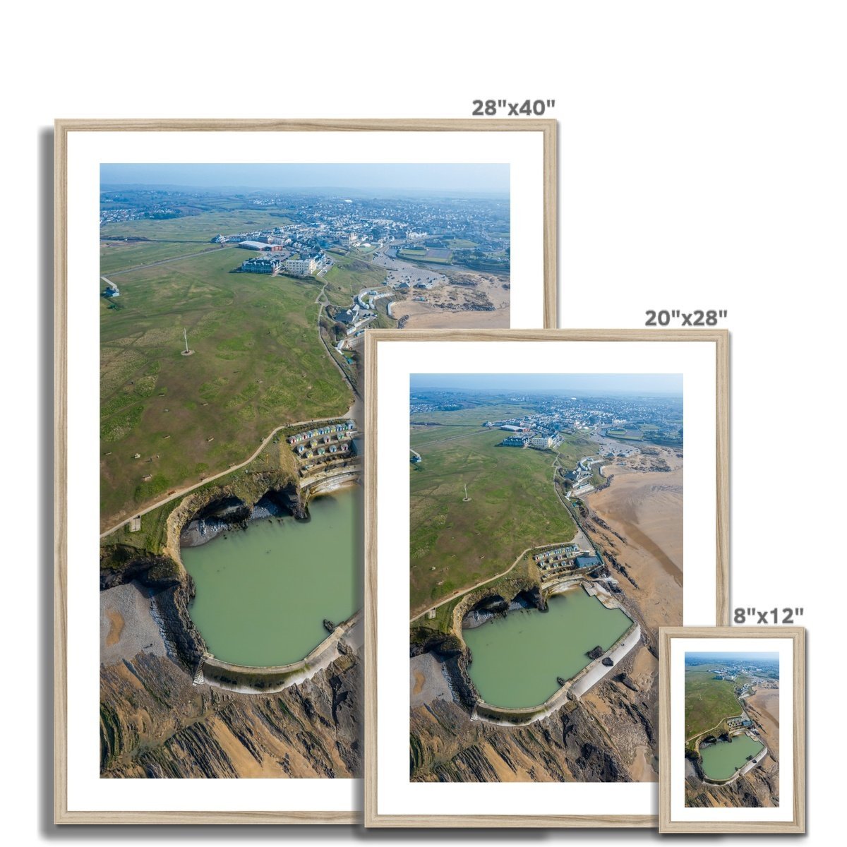 bude sea pool wooden frame sizes
