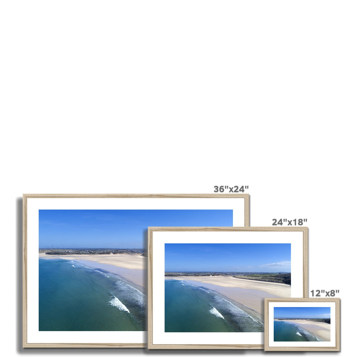 porthkidney beach wooden frame sizes