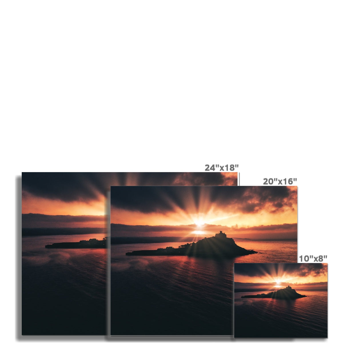 st michaels mount sunrise picture sizes